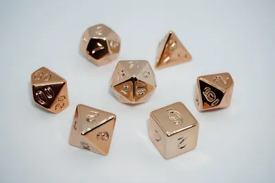 Produktbild von Würfelset Shiny: Champagner (7)