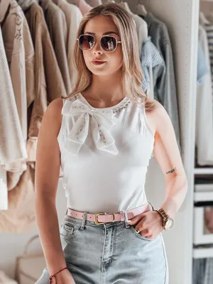 Produktbild von Dstreet Tanktop für Frauen PERBOW weiß L/XL