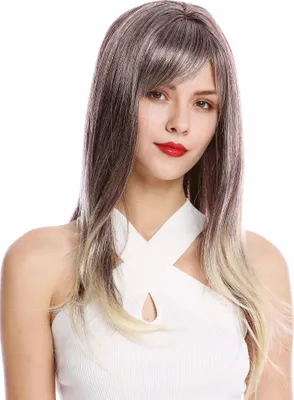 Produktbild von WIG ME UP Perücke Lang Glatt Pony Rotbraun Hellblond Gesträhnt GFW2274-99JT613E