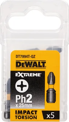 Image de DEWALT Torsion Bit schlagf. Ph2 25mm 5Stk