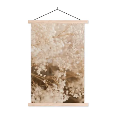 Produktbild von MuchoWow® Textilposter Pampasgras - Pflanze - Natur 60x90 cm mit holzfarbenen Rahmen - Textil