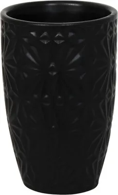 Produktbild von MSV Zahnputzbecher Zahnbürstenhalter Venise 7 x 11 cm Schwarz