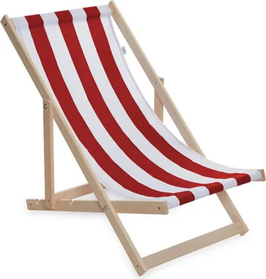 Zdjęcie produktu dla Leżak ogrodowy plażowy składany Baby Mix czerwono biały