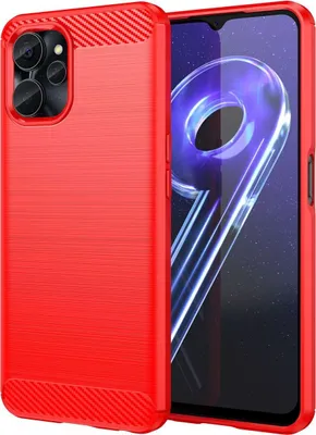 Produktbild von König Design Hülle kompatibel mit realme 10s Kunststoff Soft Handyhülle - Handy Case Rot