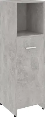 Produktbild von Badezimmerschrank Betongrau 30x30x95 cm Holzwerkstoff