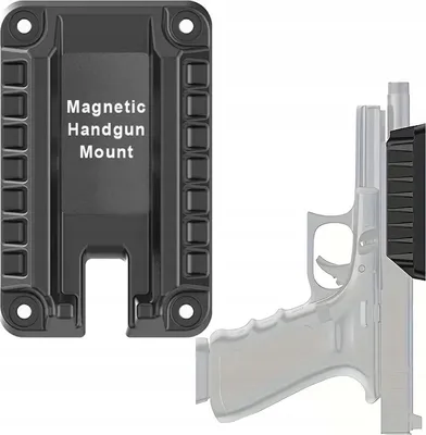 Produktbild von Magnetische Halterung für Kurzwaffen, Pistolenhalterung für Auto, Schreibtisch oder Tresor