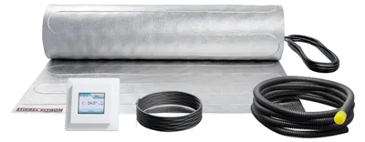 Produktbild von Elektrische Fußbodenheizung für Trockenbau, Komplettset, 8 m², 140 W/m²