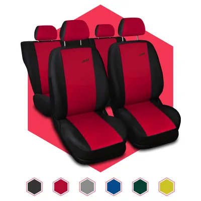 Produktbild von Autositzbezüge Universal Schonbezüge Sitzauflage PKW Schonbezug Polyester Rot