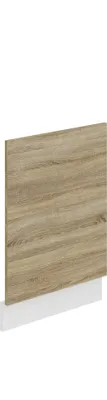 Image de Belini panneau frontal pour lave-vaisselle PO. Façade pour lave-vaisselle largeur 45 cm. Façade pour lave-vaisselle sans poignée, Chêne Sonoma