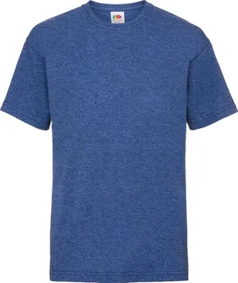 Produktbild von Fruit of the Loom Kinder T-Shirt, kurzärmlig BC329 (9-11 Jahre (140)) (Retro Royal meliert)