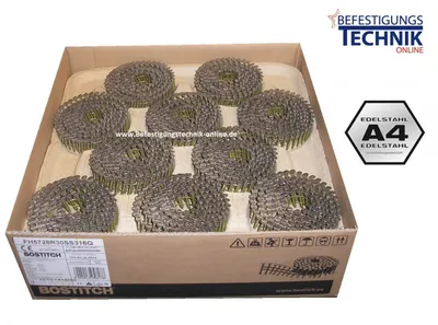 Image de Clous adhésifs Bostitch 2,8x30 mm A4 pour cloueur adhésif FH57 N66FH-2-E 6,3M