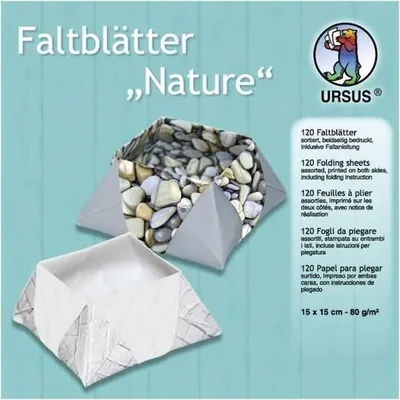 Produktbild von Faltblätter Nature 80g/qm 15x15cm VE=120 Blatt 10 Motive