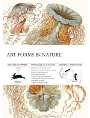 Obrázek produktu pro Geschenkpapierbuch Art Forms in Nature, 12 Designs, 50x70 cm, perforierte Linie