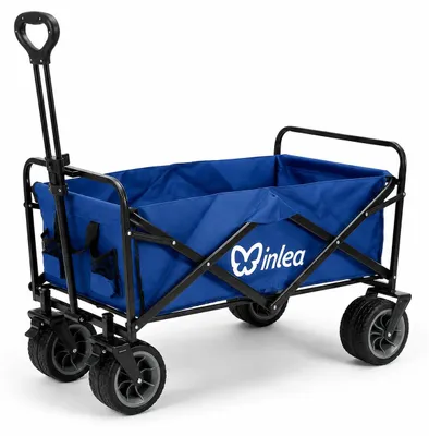 Obrázek produktu pro INLEA Skládací přepravní vozík TRAX PRO s 8palcovými koly – modrý