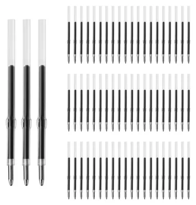 Produktbild von 100 Stück Nachfüllpatronen für Kugelschreiber, 1,0 mm, schwarze Tinte