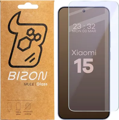 Produktbild von Elastyczne szkło hybrydowe Bizon Glass Mule do Xiaomi 15