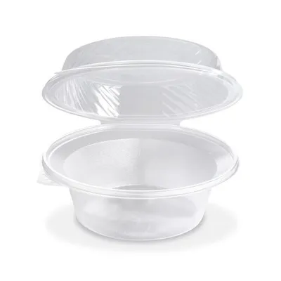 Produktbild von 25x Salatschalen klar mit angehängtem Domdeckel 2200ml PP