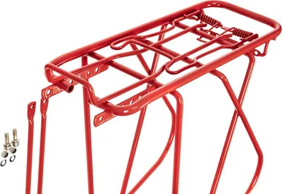 Produktbild von 28 Zoll Gepäckträger Fahrrad Trekking City Bike Streben 160 mm Federklappe Rot
