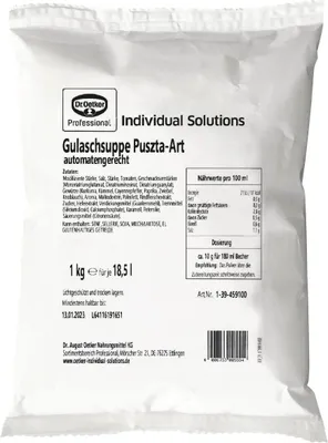 Produktbild von Dr.Oetker Gulaschsuppe Puszta Art Automatensuppe 1kg