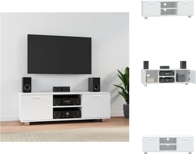 Produktbild von vidaXL TV-Schrank Weiß 120x40,5x35 cm Holzwerkstoff -  TV-Möbel