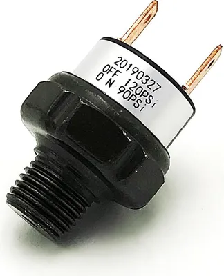 Image de 90-120 PSI NPT 1/4 Pressostat d'air, valve, klaxon, réservoir de compresseur, 12 V