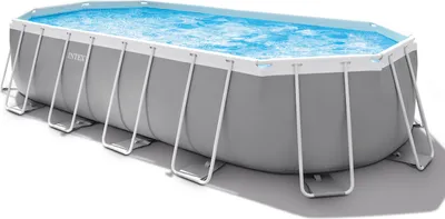 Produktbild von INTEX 26798GN - Prism Frame Oval Pool (610x305x122cm)