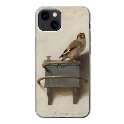 Produktbild von MuchoWow® Handyhülle Schutzhülle Hülle für iPhone 13 mini Stieglitz - Alter Meister - Carel Fabritius Silikon Softcase Handy Hülle - Softcase