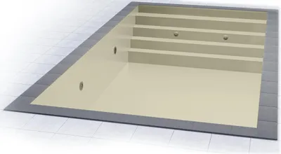 Zdjęcie produktu dla Grandliner Premium z formowaniem stopni | Szerokość całkowita | REB 800 x 400 x 150 cm | Piasek