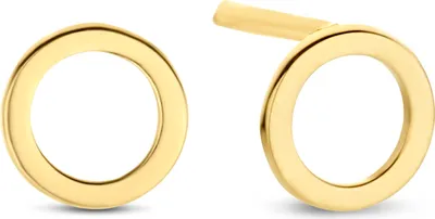 Produktbild von Neu Bling 9NBG-0350 Gold-Ohrstecker - Frauen - Kreis - 4,5 mm Durchmesser - Pouchette - 14 Karat - Gold