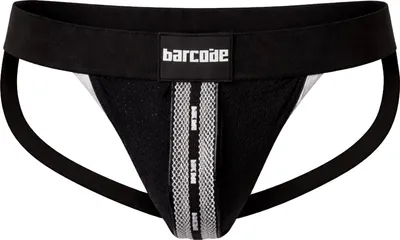 Produktbild von Barcode Berlin - Herren Jockstrap Unterwäsche - Mesh Jock Tel Black-White - 1x Größe S