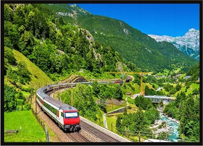 Immagine prodotto di Poster in cornice 53x73 cm Train P1016