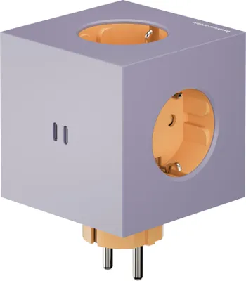 Produktbild von AVOLT Mehrfachstecker SQUARE 2 Bauhaus Edition lavendel | 7,6x11,3cm