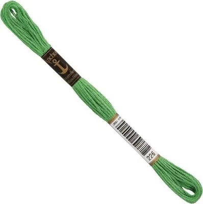 Obrázok produktu pre Kotva Sticktwist 8 m, listovo zelená, bavlna, farba 226, 6 nití