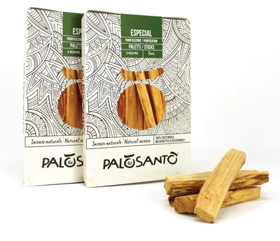 Immagine prodotto di Bastoncini di incenso naturali di Palo Santo - confezione da 10 pezzi