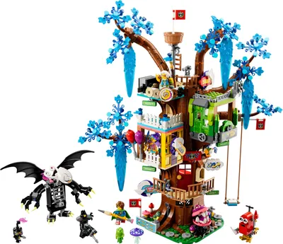 Produktbild von LEGO 71461 DREAMZzz Fantastisches Baumhaus Set, baue 2 verschiedene Versionen, mit Mrs. Castillo, Izzie, Mateo und dem Nachtjäger als Minifiguren, fantasievolles Spielzeug basierend auf der TV-Show