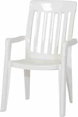 Produktbild von SIEGER Gartensessel Palma L 65 x B 59 x H 92 cm , Kunststoff, stapelbar, weiß