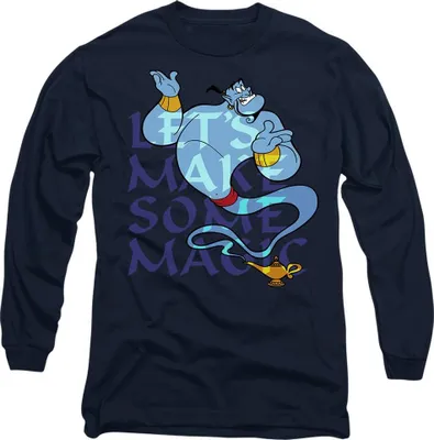 Immagine prodotto di Aladdin - Maglietta "Let's Make Some Magic" per uomo/donna Unisex TV14446 (S) (blu navy)
