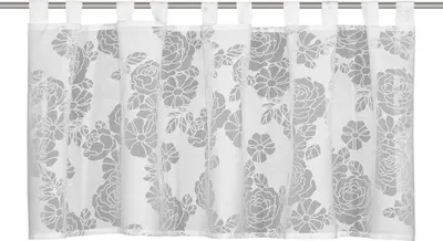 Produktbild von Neusser Collection Schlaufenpanneau Rosen, weiß, 45 x 140 cm