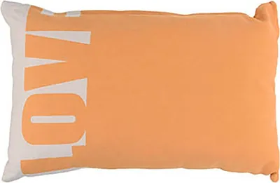 Produktbild von Zierkissen ca. 35 x 55 cm mit Farbe und Schriftzug dekoratives Kissen