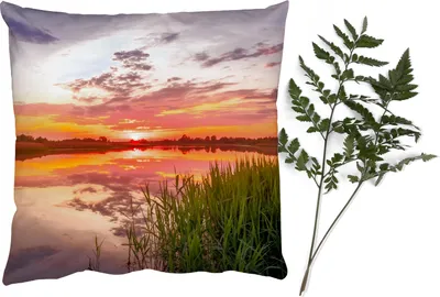 Produktbild von MuchoWow® Zierkissen Sofakissen Wohnzimmer Dekokissen 45x45 cm Wasser - Luft - Natur - Schlafpolster - Polster für das Sofa