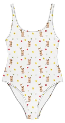 Produktbild von Mr. & Mrs. Panda Badeanzug Quokka Happy Größe XXXL - Weiß - Geschenk, Verschieben, Aufschieberitis, Damen-Einteiler, Niedliches Tier, Dinge Erledigen, Lustiger Spruch