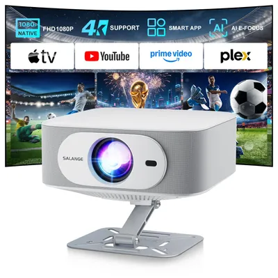 Zdjęcie produktu dla Projektor Beamer – natywna rozdzielczość 1080p – jasność 400 lumenów (ANSI) – technologia LED