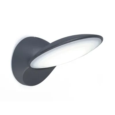 Productafbeelding van LUTEC TONA, Wandlamp voor buiten, grijs, aluminium, polycarbonaat (PC), IP44, geschikt voor gevels, Klasse I