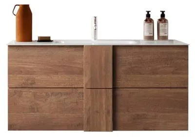 Image de Meuble salle de bain suspendu ARREDOBAGNO CAMPANELLI 2 tiroirs + vasque 100cm