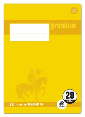 Productafbeelding van Staufen® 734010329 Schulheft Premium Lineatur 29 rautiert Innen- und Außenrand