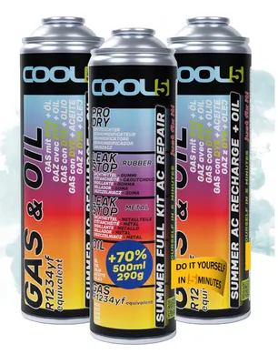 Image de Kit de climatisation 5 en 1 + 2 x 2 en 1 pour climatiseur Cool5, compatible avec le réfrigérant R1234yf