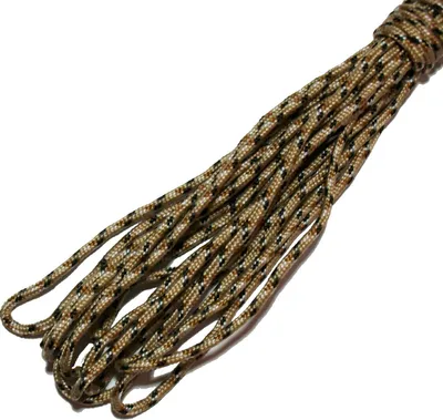 Produktbild von 30m Farbe-318 braun-weiss-schwarz Paracord Schnüre Nylonleine 2 mm