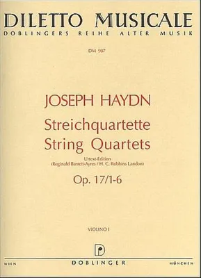 Produktbild von Streichquartette op.17,1-6Stimmen