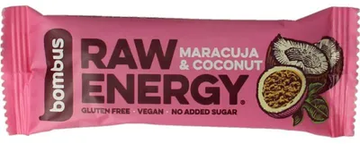 Productafbeelding van Bombus Raw Energy Bar Maracuja & Coconut (50 gr)