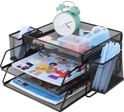 Immagine prodotto di Cestino per la carta da ufficio A4 con porta documenti per la casa e la scuola